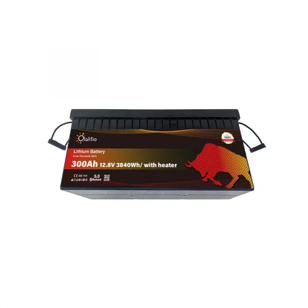 Batería de Litio LiFePO4 12.8V 300Ah-Bluetooth-BMS-Calefacción-OLALITIO-4