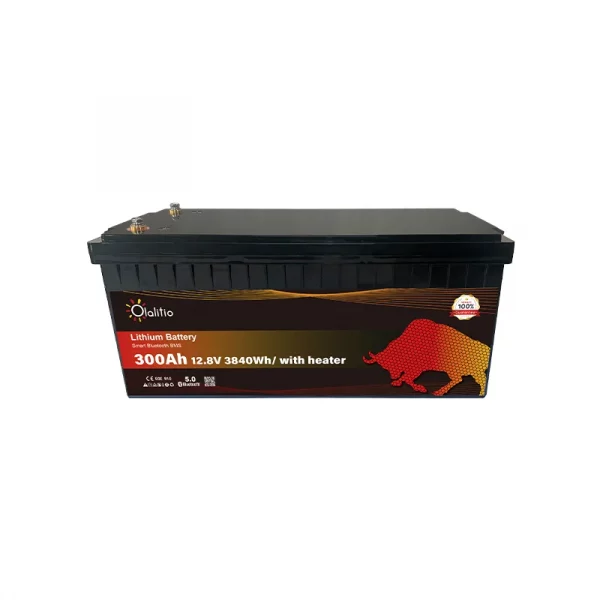 Batería de Litio LiFePO4 12.8V 300Ah-Bluetooth-BMS-Calefacción-OLALITIO-8