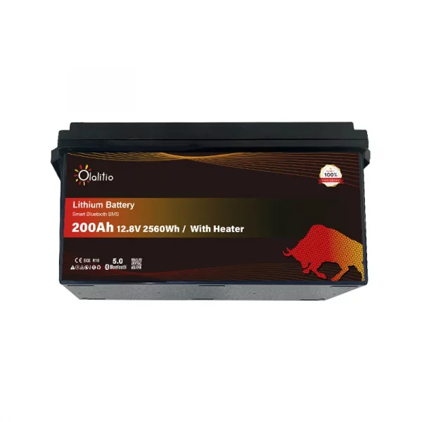Batería de litio 200Ah 12.8V LiFePO4 PRO-Bluetooth-BMS-OLALITIO-4