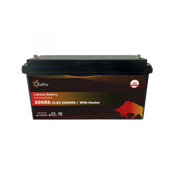 Batería de litio 200Ah 12.8V LiFePO4 PRO-Bluetooth-BMS-OLALITIO-8