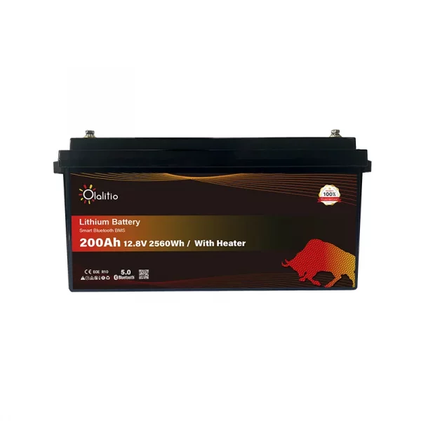 Batería de litio 200Ah 12.8V LiFePO4 PRO-Bluetooth-BMS-OLALITIO-9