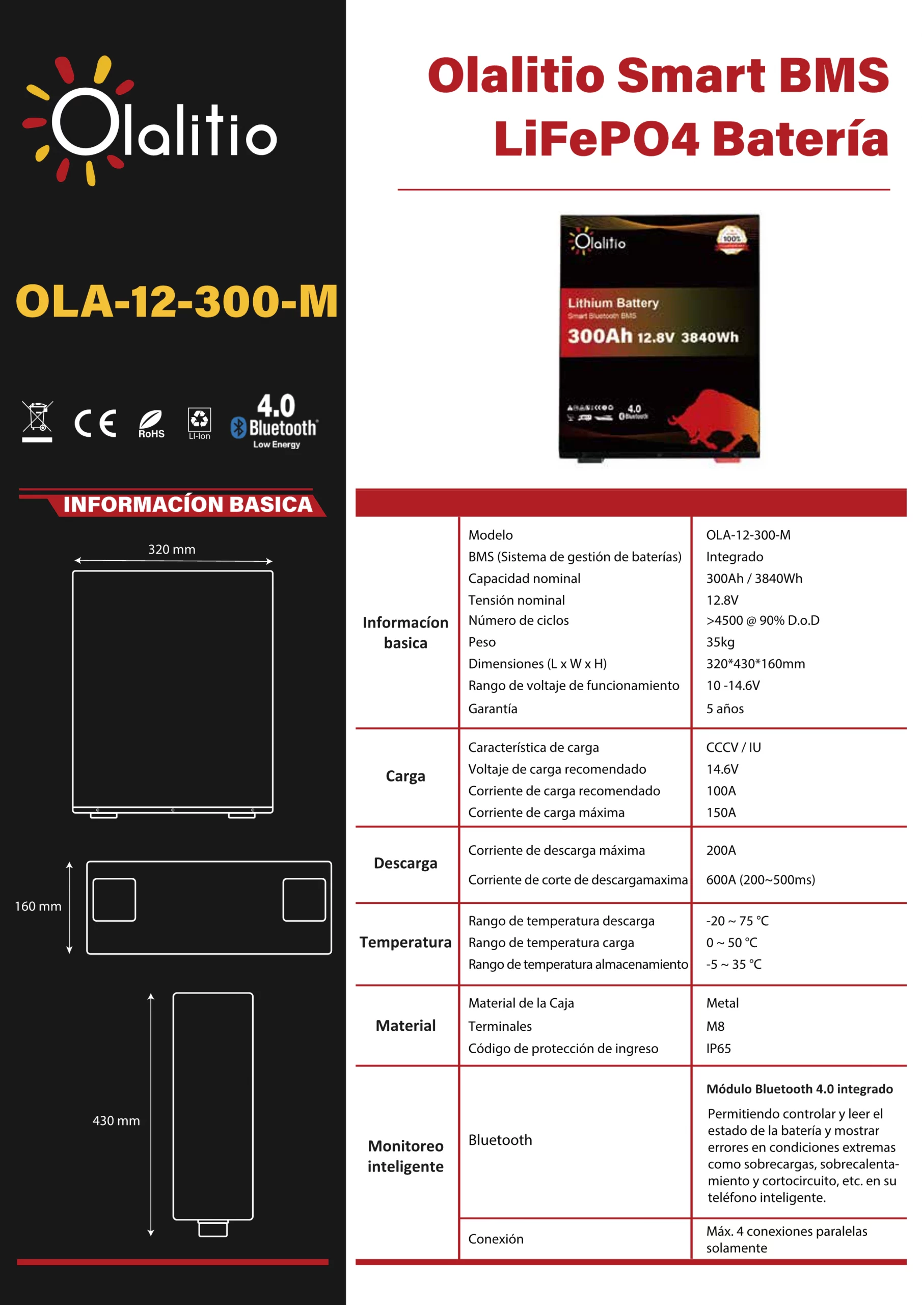 OLA-12-300-M-Hoja de datos- Olalitio-Lihtium-Battery-12V300Ah bajo el asiento-ES_1