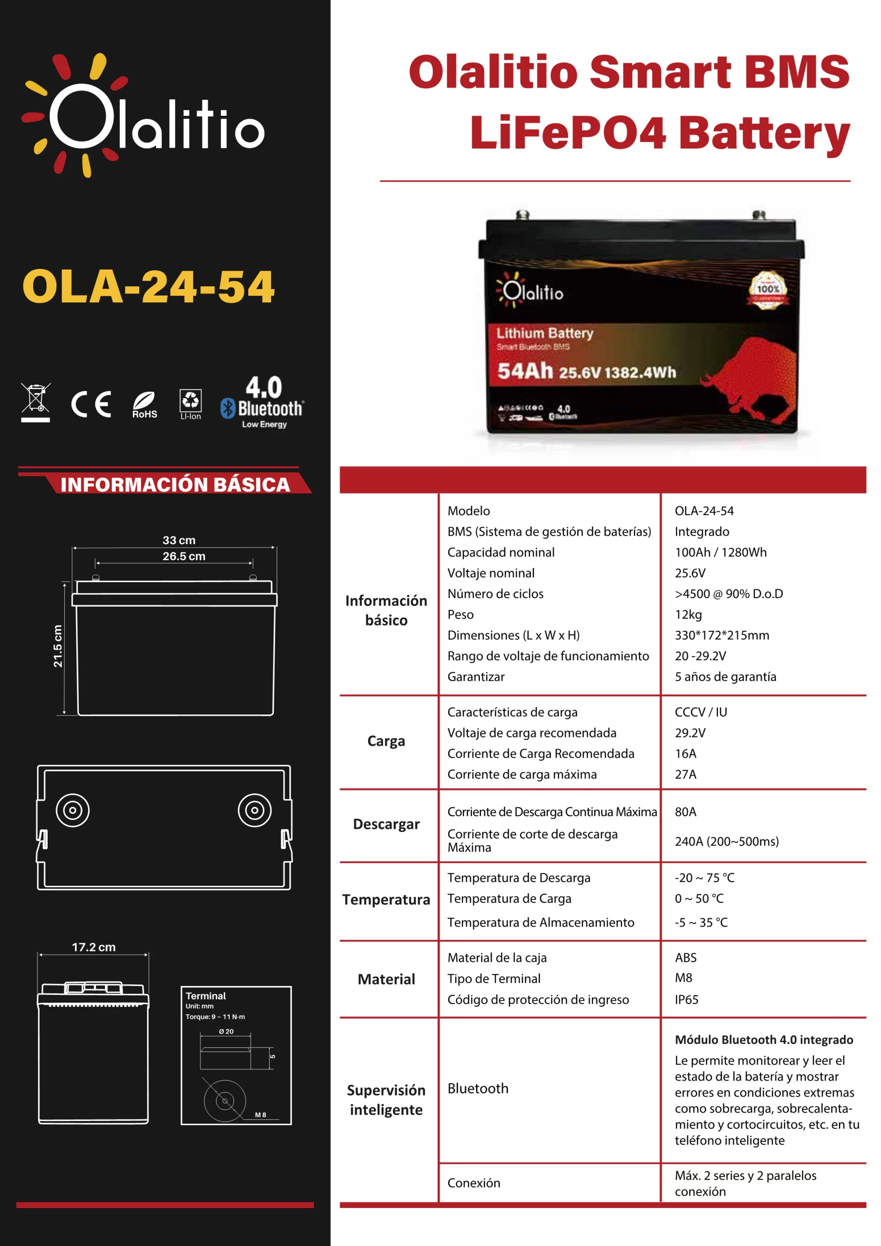 OLA-24-54-Hoja de datos- Olalitio-Lihtium-Battery-24V54Ah-ES_1