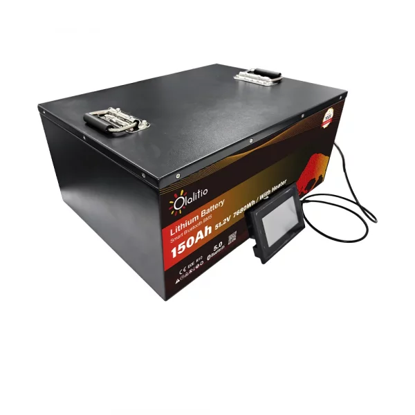 Batería de Litio 51,2V 150Ah Smart BMS con Bluetooth y láminas calefactoras para carritos de golf-2