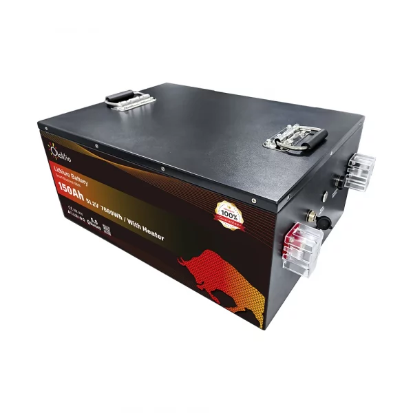 Batería de Litio 51,2V 150Ah Smart BMS con Bluetooth y láminas calefactoras para carritos de golf-4