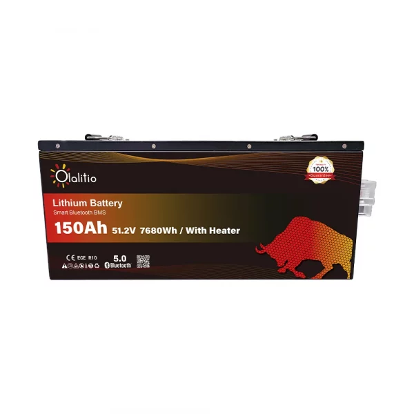 Batería de Litio 51,2V 150Ah Smart BMS con Bluetooth y láminas calefactoras para carritos de golf-6