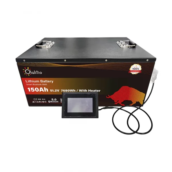 Batería de Litio 51,2V 150Ah Smart BMS con Bluetooth y láminas calefactoras para carritos de golf-7